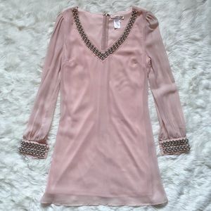 A’gaci Pink Top with Pearls and Beads